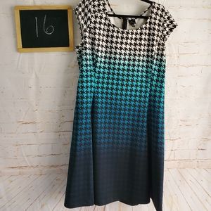 Worthington Houndstooth Dress Size 16